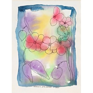 Tassaduq Sohail, 6 x 8 Inch, Watercolor on Paper, Abstract Painting, AC-TS-038